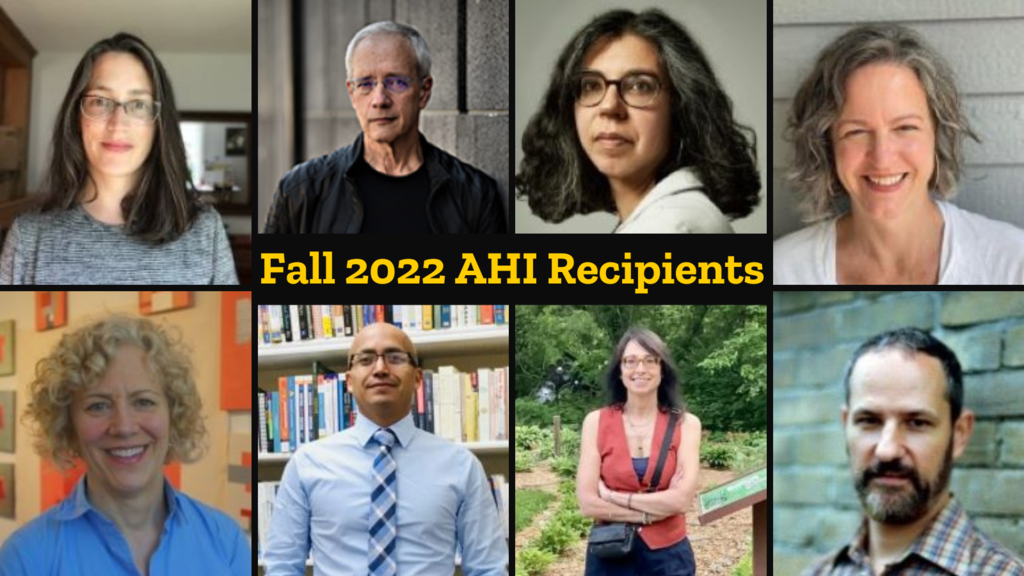 Fall 2022 AHI Recipients
